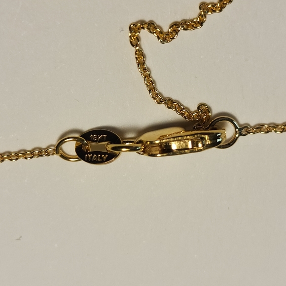 Roberto Coin Siena 18K Gold Small Dot Pave Diamond Pendant Necklace - Picture 5 of 6